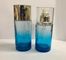 زجاجات كريم التجميل الزجاج الأزرق / زجاجة مضخة قابلة لإعادة الملء الشعار المخصص واللون