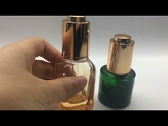 Press Glass Dropper Bottle 15ml 30ml Cosmetic Eye Skincare