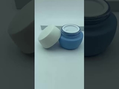 التعبئة والتغليف التجميلي 30G جرة الكريم الهلام مع غطاء البلاستيك الأبيض