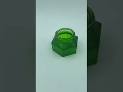 جرارات التجميل التعبئة والتغليف 50 غرام جرار كريم الزمرد مع التشطيب الخشبي