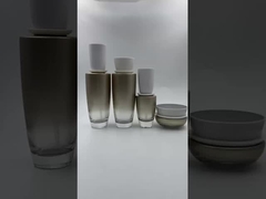 زجاجة لوشن زجاجة مستحضرات التجميل مع مضخة وكوب كريم جرة التعبئة والتغليف التجميلي