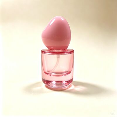 30ml Luxury Foundation Glass Bottle Thick Round Bottom Flat Shoulder Special Shape Cap Liquid Foundation Glass Container