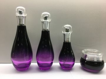 وعاء زجاجي على شكل عبوات زجاجية / زجاجات غسول للعناية بالبشرة تعبئة / زجاجات مضخة