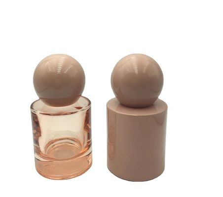علب الزجاج العطر الفاخرة حسب الطلب 30ml و 50ml الضباب أو مضخة المصل عبوة زجاجية كرة مستديرة غطاء لمنتج المصل