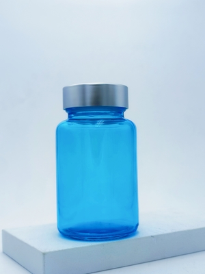 100 مل زجاجة كبسولة زجاجية مكملة للشعر زجاجة كبسولة مستديرة زجاجية لمصل العين ومصل الوجه OEM